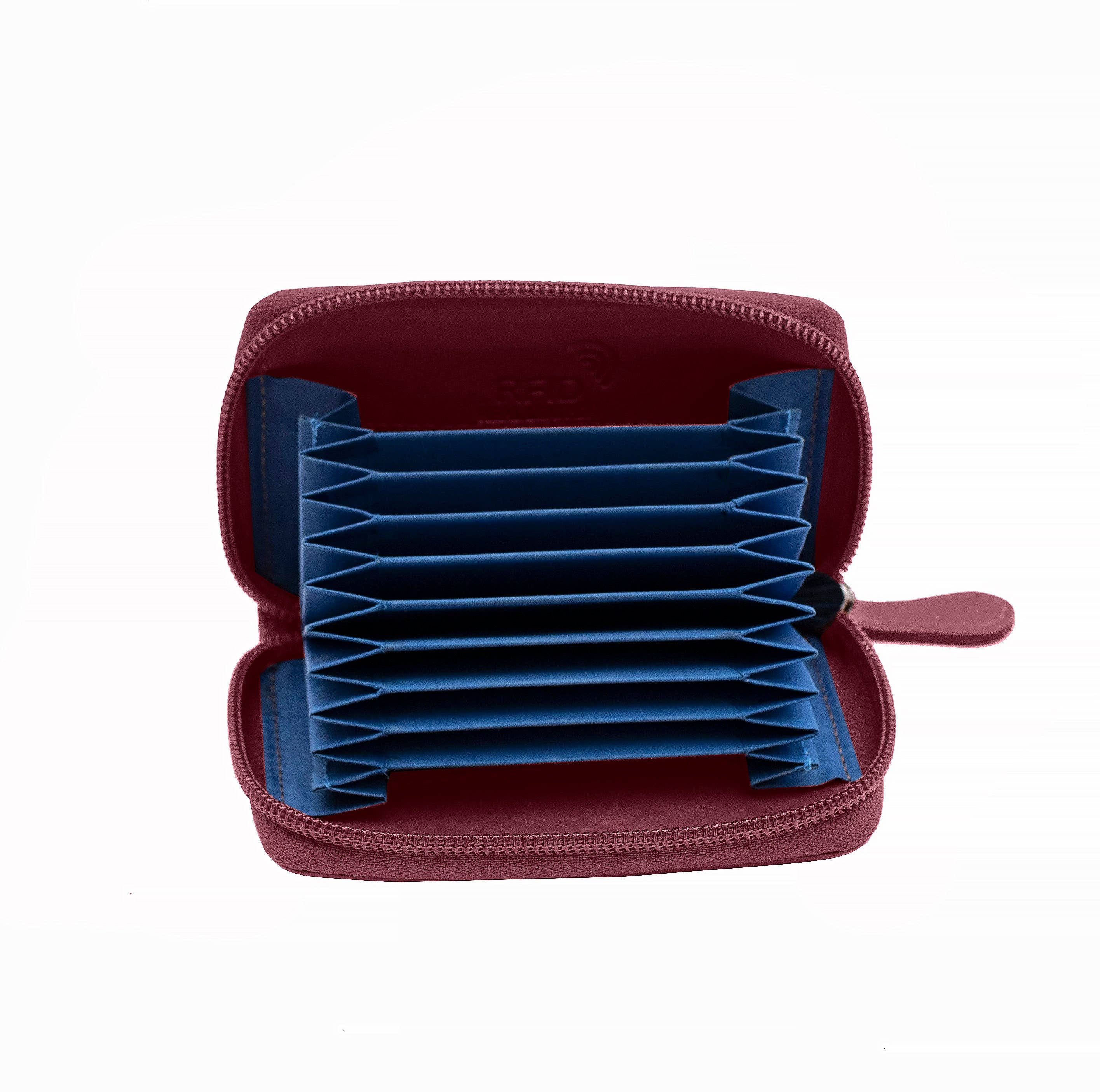 PRIMEHIDE - Wholesale Card Holder - Unisex - Concertina Leather RFID Credit Card Holder - 78093