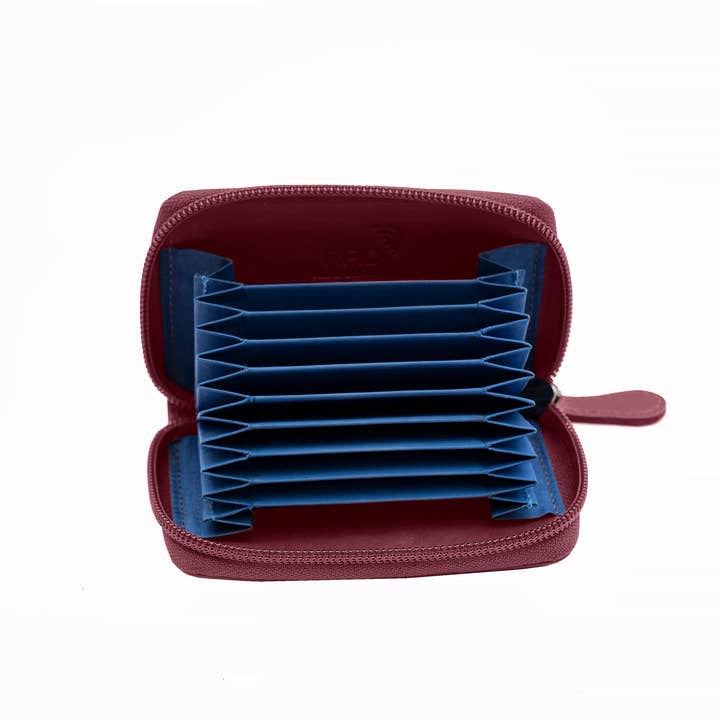 PRIMEHIDE - Wholesale Card Holder - Unisex - Concertina Leather RFID Credit Card Holder - 78093