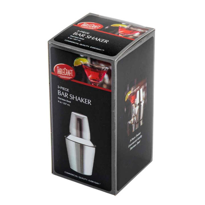TableCraft Products Company - Wholesale Cocktail Shaker - 8 oz 3-Pc Bar Shaker6