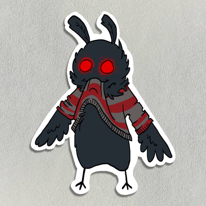 Giro Mothman a Comer a Sua Própria Camisola Vinil Sticker por atacado de Salt Birch