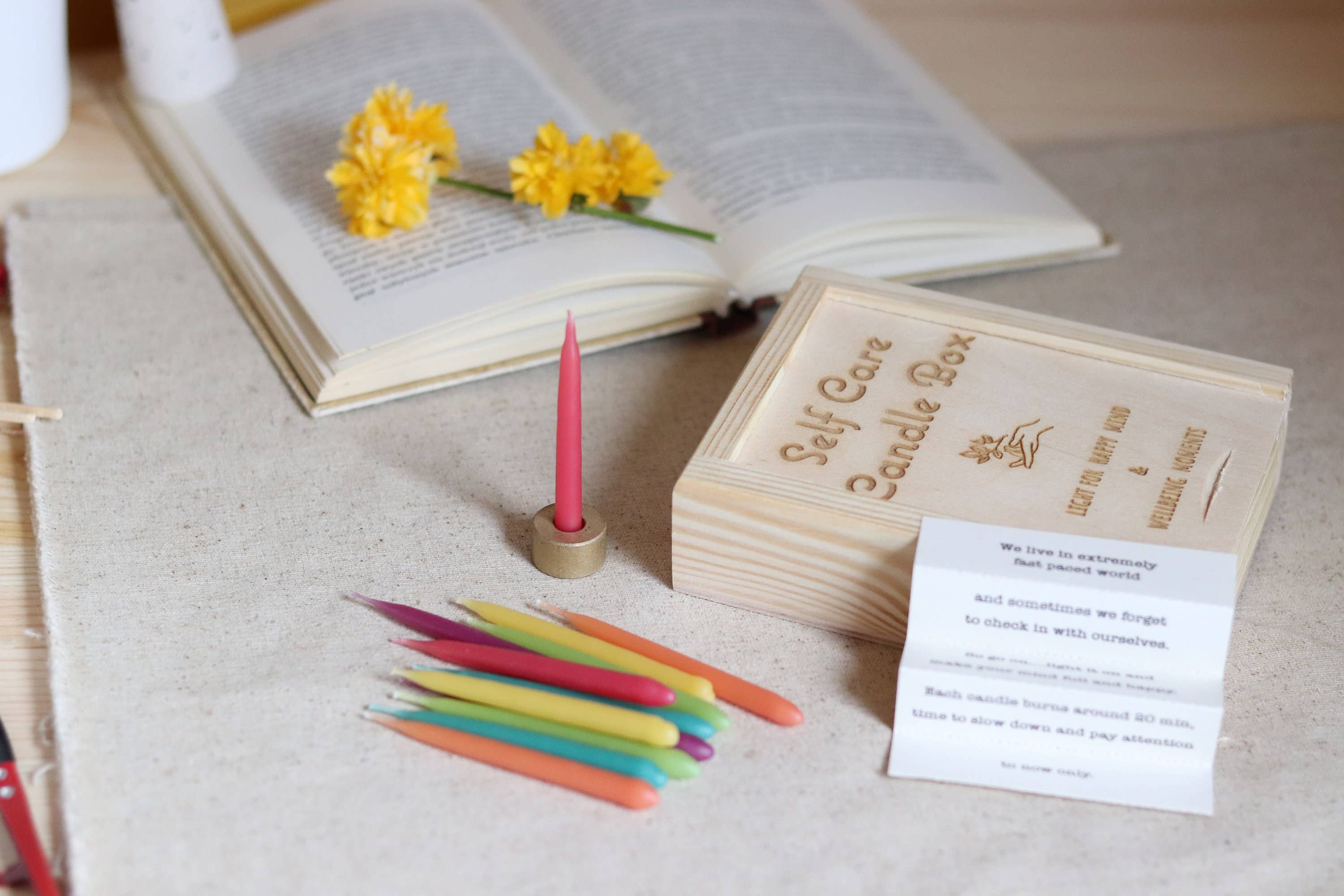 Five Bees Yard - Wholesale Tapered Candle/Candlestick - Gift for her,Gift for mum,Anniversary gift,Meditation gift4