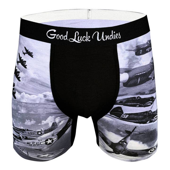 Biancheria intima Vintage Fighter Planes per la vendita all'ingrosso da parte di Good Luck Sock