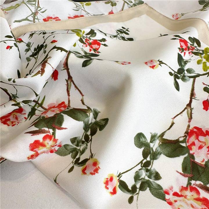 SueSilkHK - Wholesale Scarf – Women's - Oriental Aesthetic Chic Large Satin Scarf | 90x90cm Bandana | Twill Satin Shawl | Perfect Gift for Her, Mother's Day6