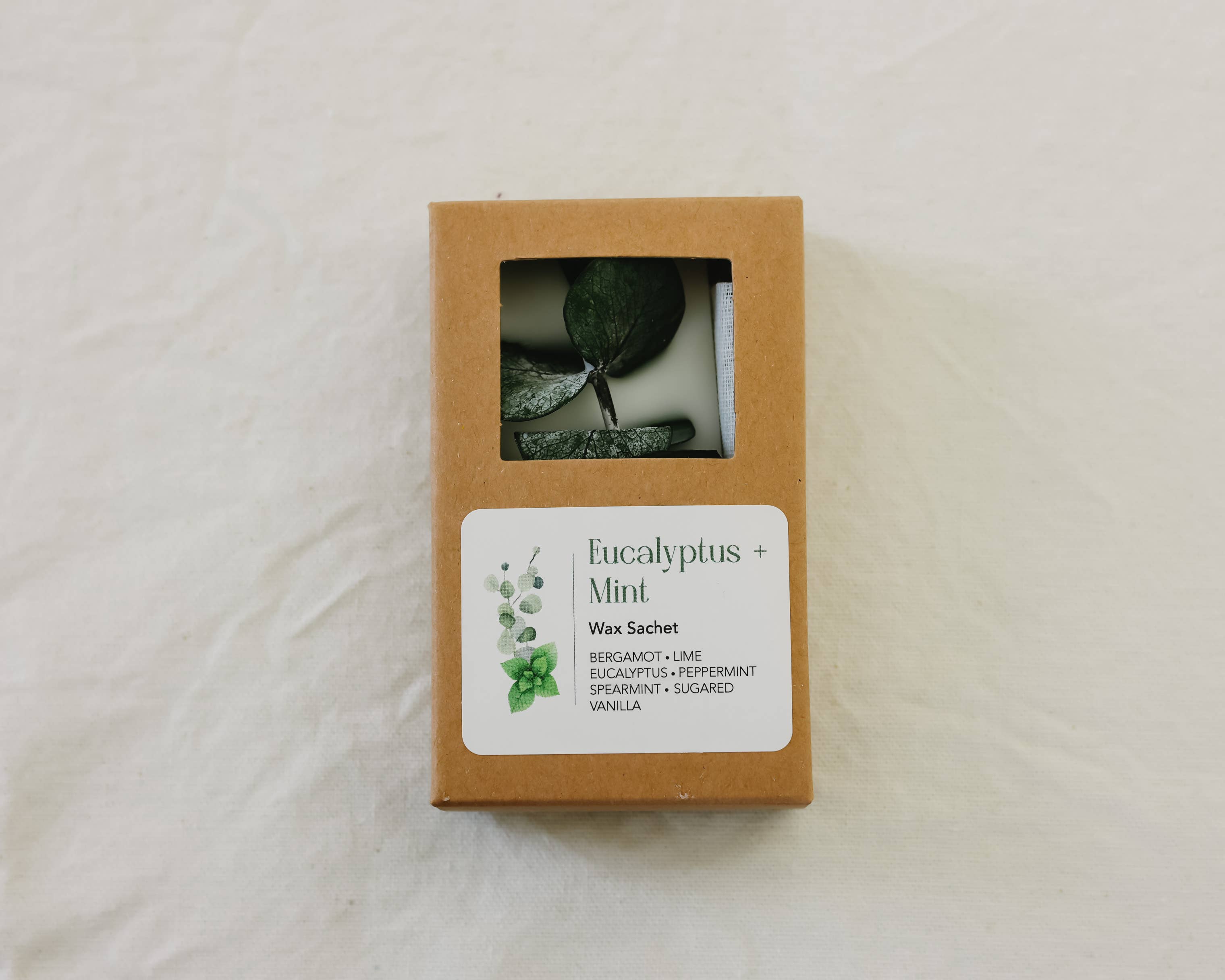 Florissant Collective - Wholesale Sachet - Eucalyptus + Mint Wax Sachet3