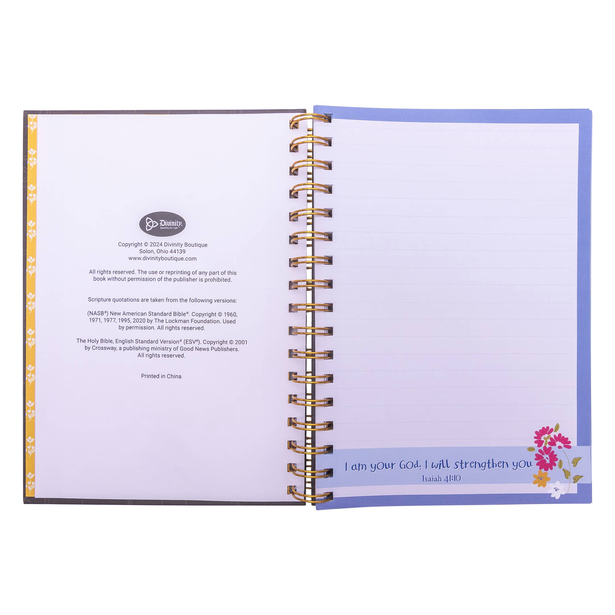 Divinity Boutique - Wholesale Journal/Diary - Scripture Wiro Journal: God Is Good2