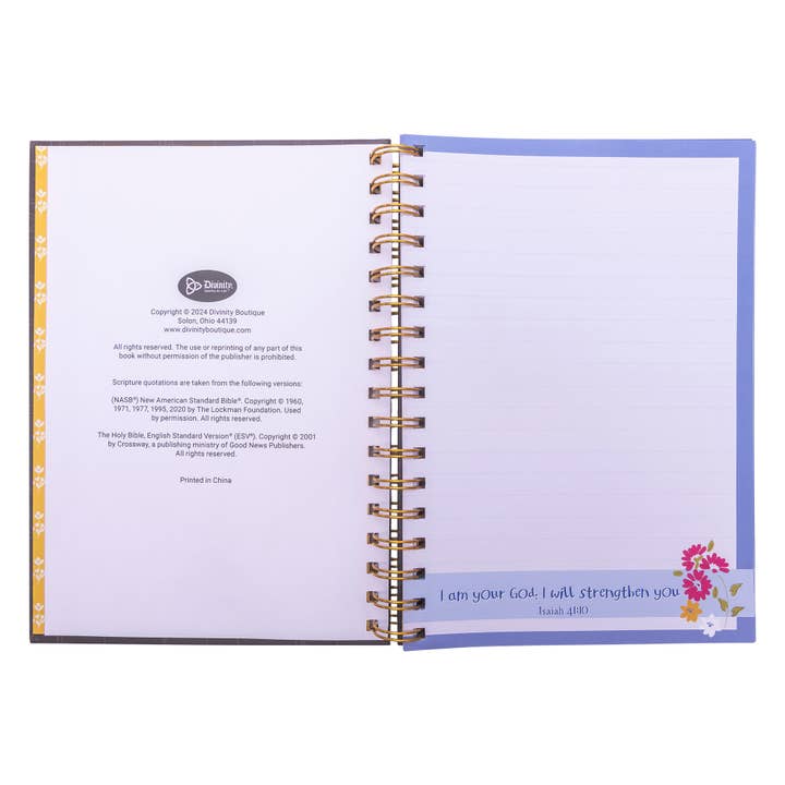 Divinity Boutique - Wholesale Journal/Diary - Scripture Wiro Journal: God Is Good2