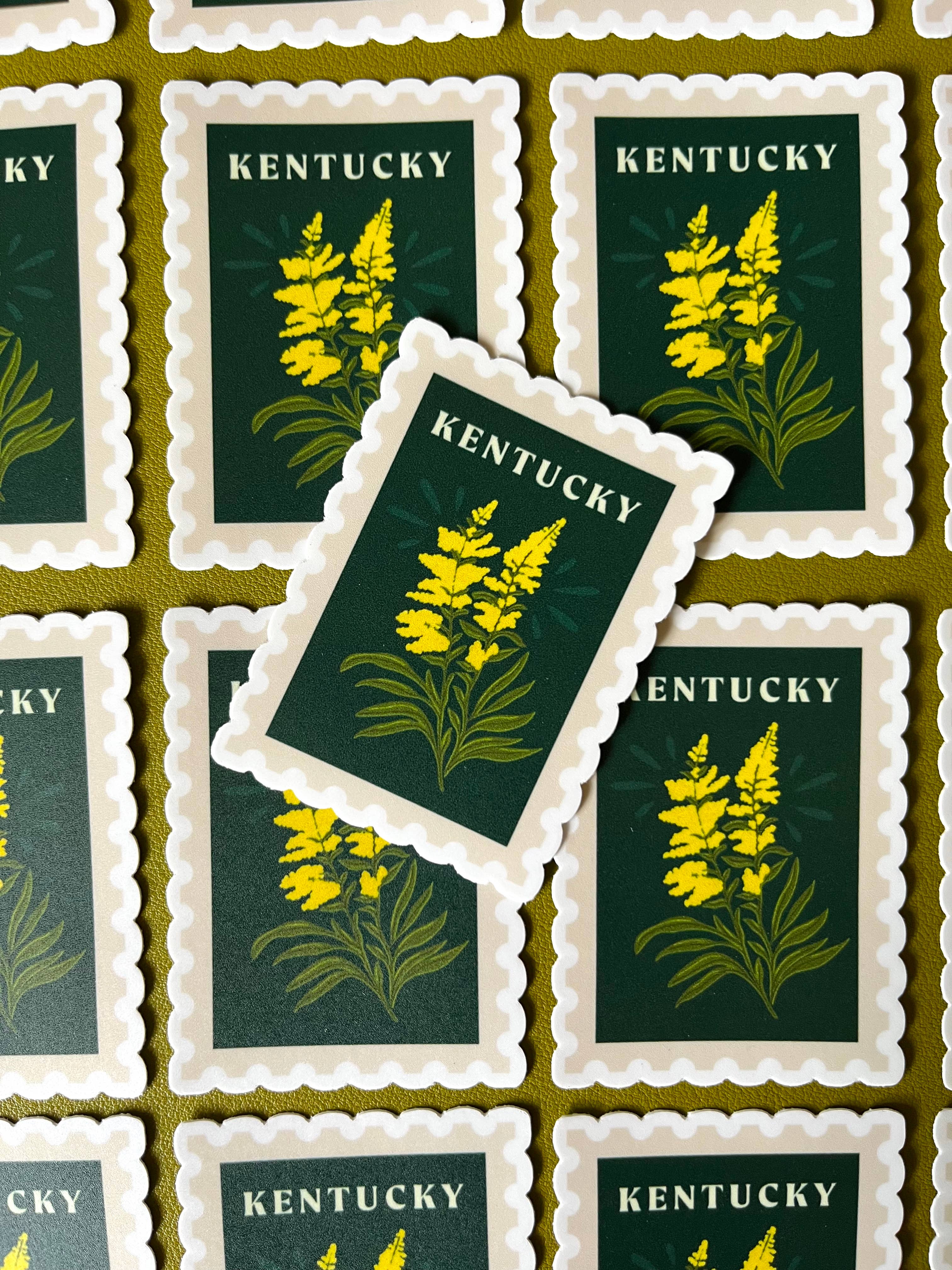 Jessica Holly Creative - Wholesale Sticker - Kentucky State Flower Stamp Style Vinyl Sticker, 2.5in4
