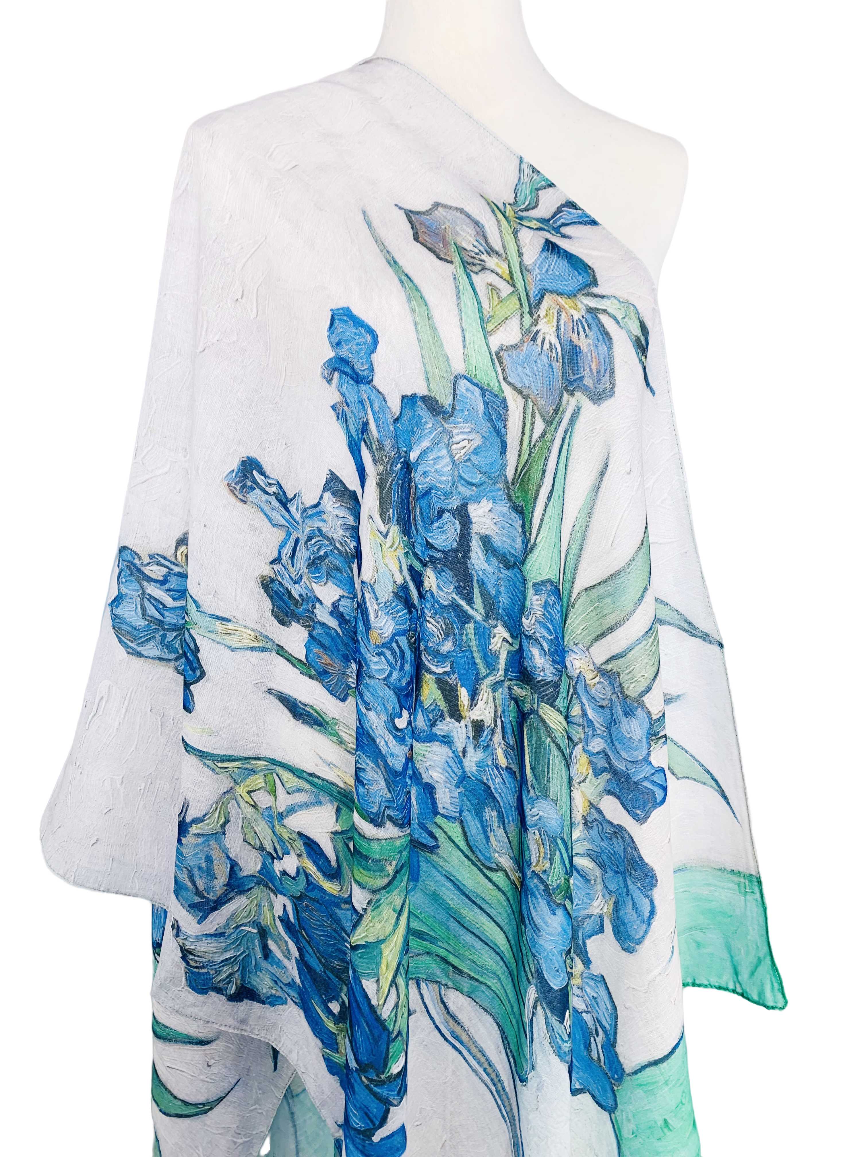 JC Sunny Fashion – Cachecol - Mulher por atacado – JC071115 Cachecol de íris bege-verde