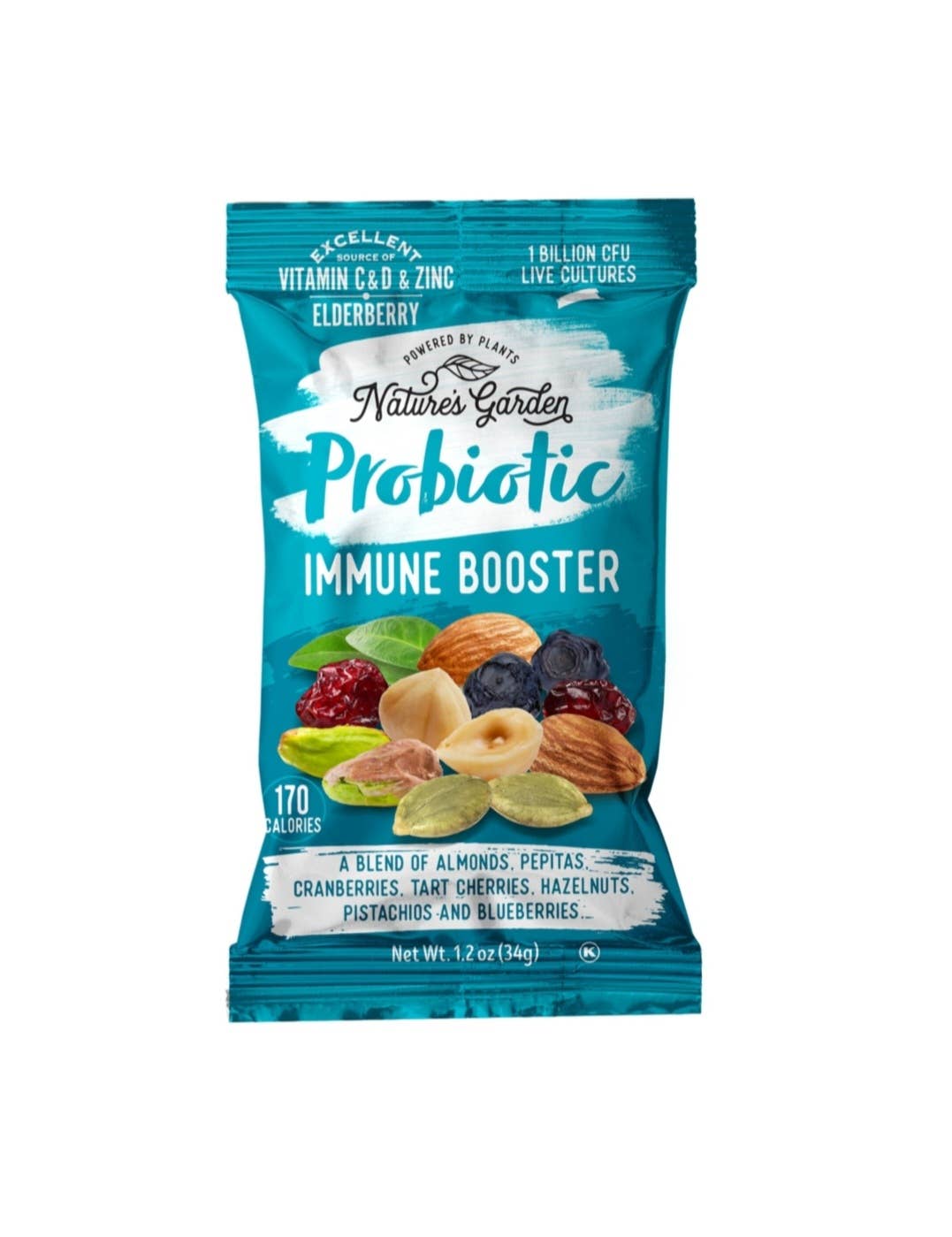 Majestic Wholesale - Wholesale Trail Mix - Nature's Garden Probiotic Immune Booster Trail Mix 24ct 1.2z1