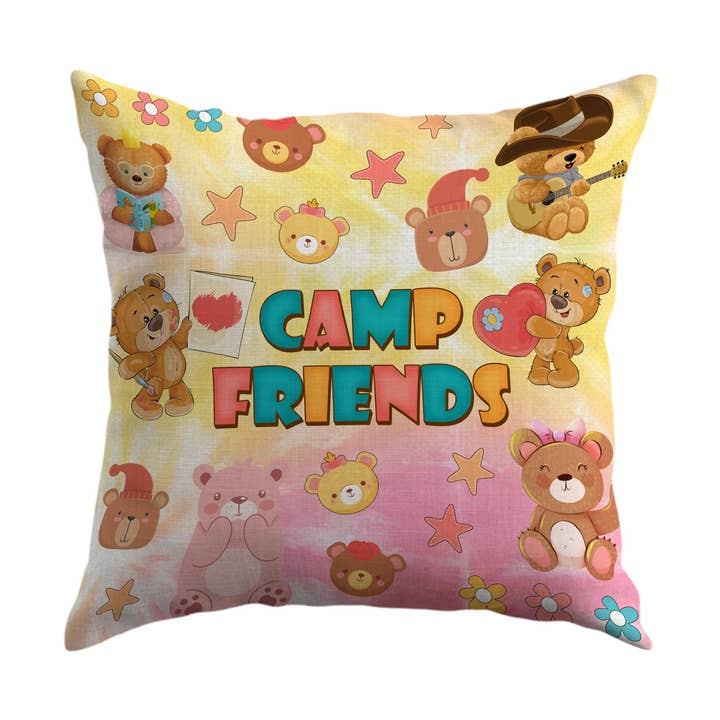 Camp Bunk Kids Autograph Pillows A Great Gift for Boys Or Girls (Teddy Bear) for wholesale by Gilbin