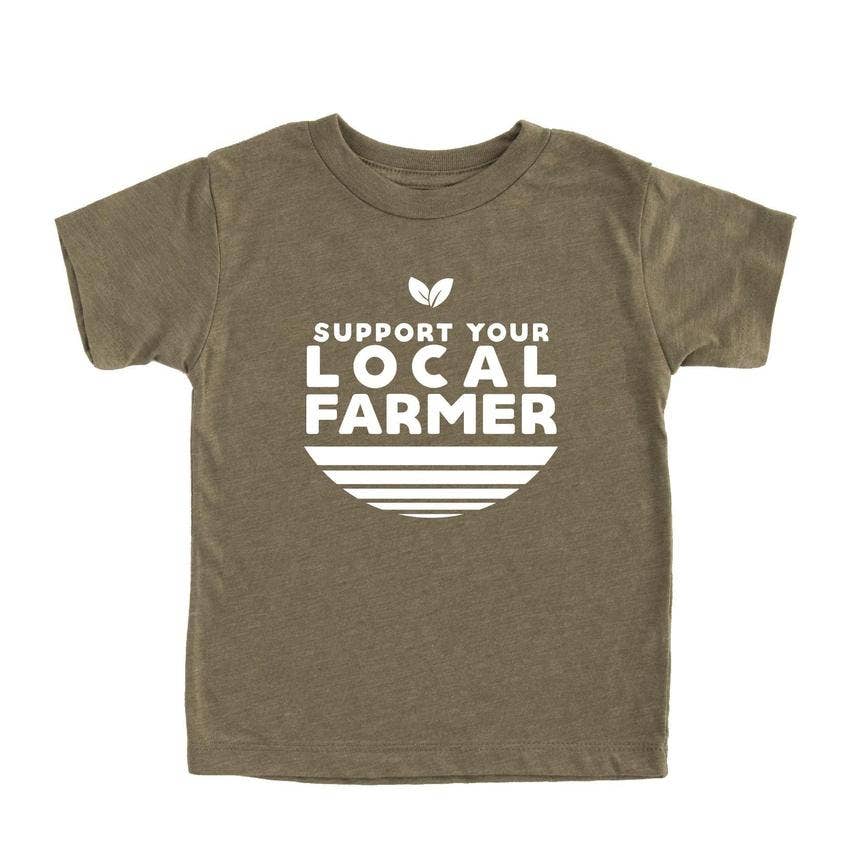 Nature Supply Co - Wholesale Screen Printed T-Shirt - Kids - Support Your Local Farmer Kids T-shirt | Eco-Friendly Tee6