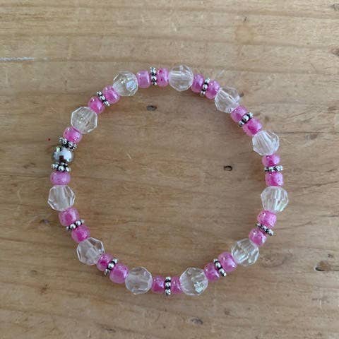 Kinderarmband - rosa-weiß für den Großhandel von Ois isi - Erika Hoppe