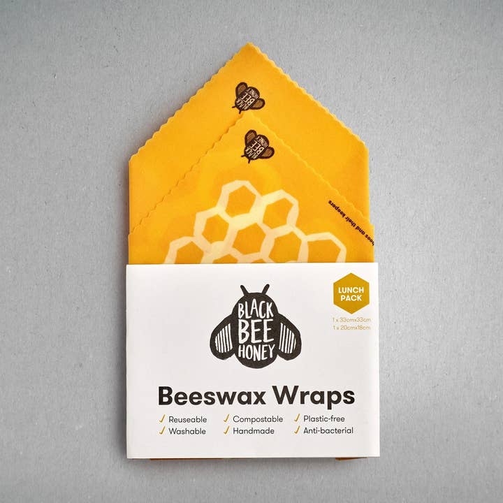 Beeswax Wraps - Lunch Pack for wholesale by Black Bee Honey