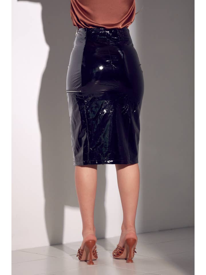 WFFS - Vendita all'ingrosso Gonna - Donna - Gonna midi in PU3