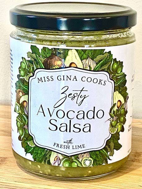 Zesty Avocado Salsa 16oz voor wholesale door Miss Gina Cooks