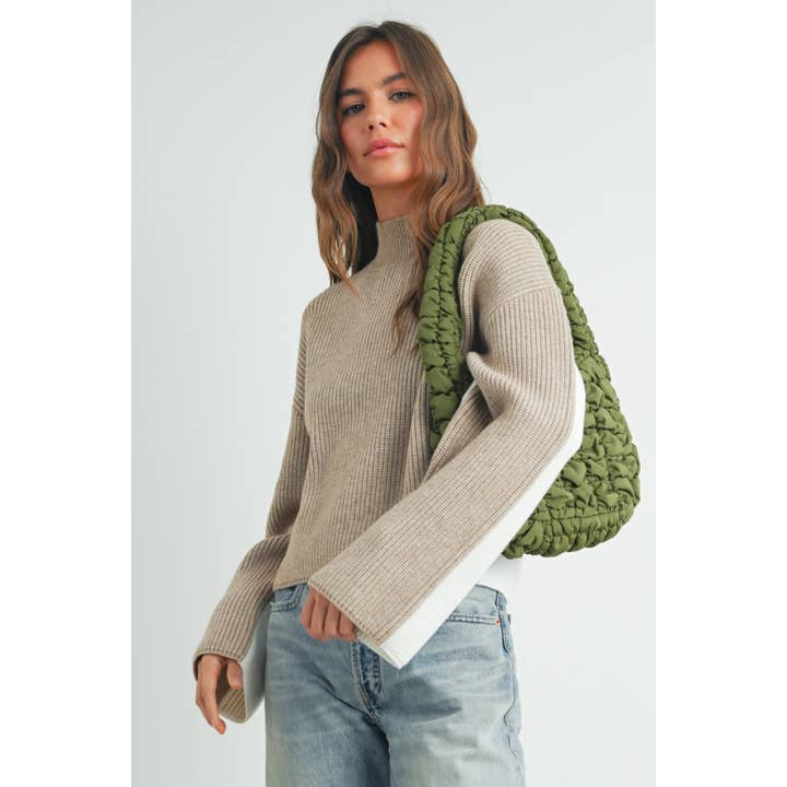 BUTTERMELON - Wholesale Shoulder Bag - Women's - Quilted Cloud Shoulder Bag - BMB7454