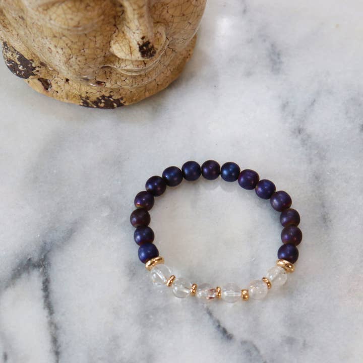 Alora Boutique Inc. - Wholesale Beaded Bracelet - Hematite/Aventurine Bracelets (Assortment) - Calm and Discipline4