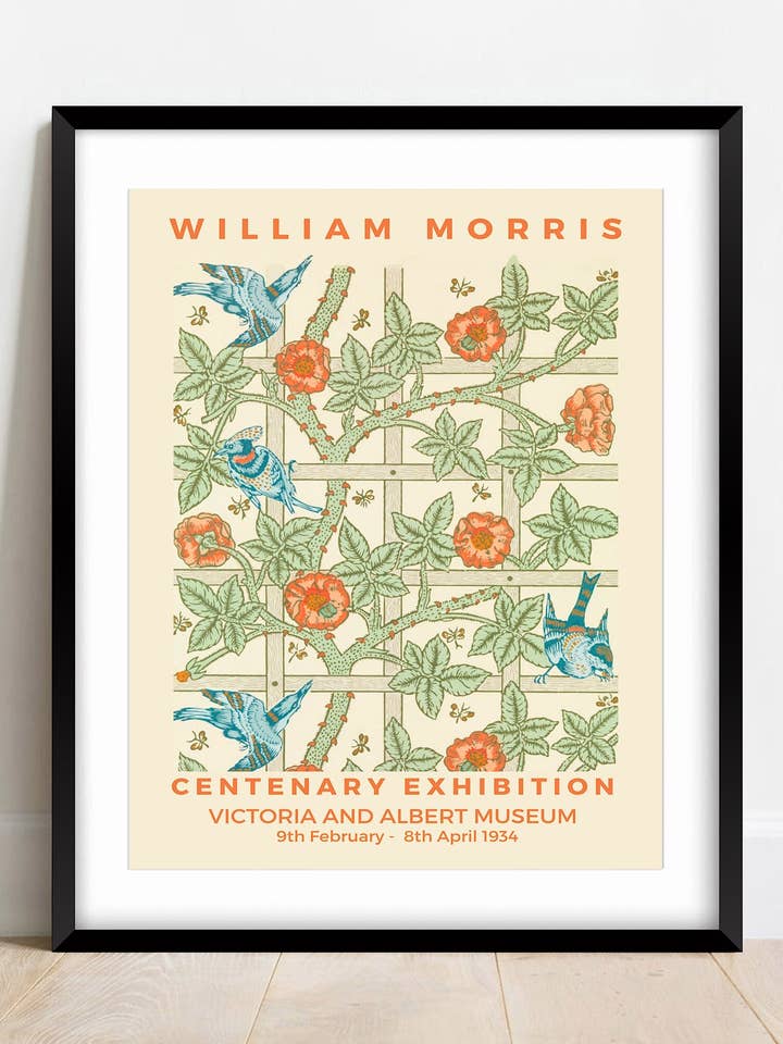William Morris Trellis Print for wholesale by AwalkonthewildsideUK