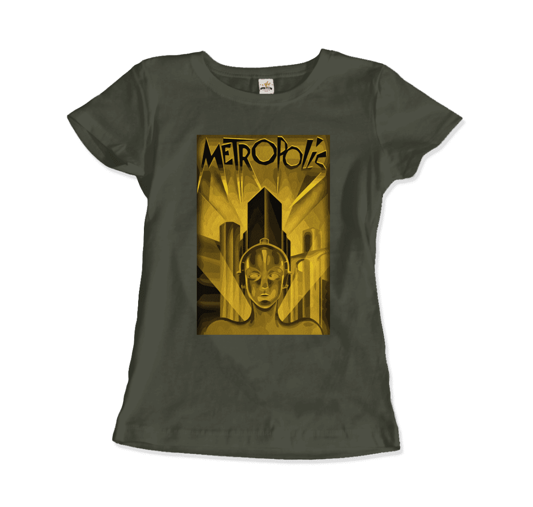 Art-O-Rama Shop – wholesale T-shirt (graphic) – unisex – Metropolis - 1927 Movie Poster Reproduction in Oil Paint T-Shirt6
