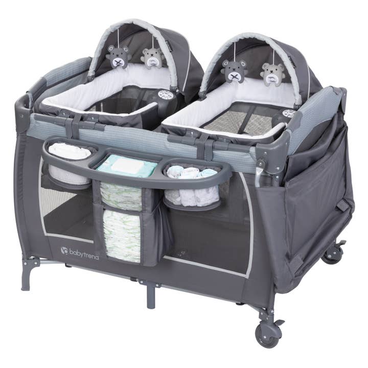 Baby Trend - Wholesale Bassinet - Baby - Lil’ Snooze™ Deluxe III Nursery Center Playard for Twins