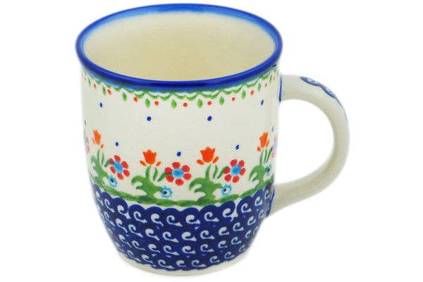 Polmedia Polish Pottery - Vente Tasse à café - Mug 14 oz sur le thème des fleurs printanières0