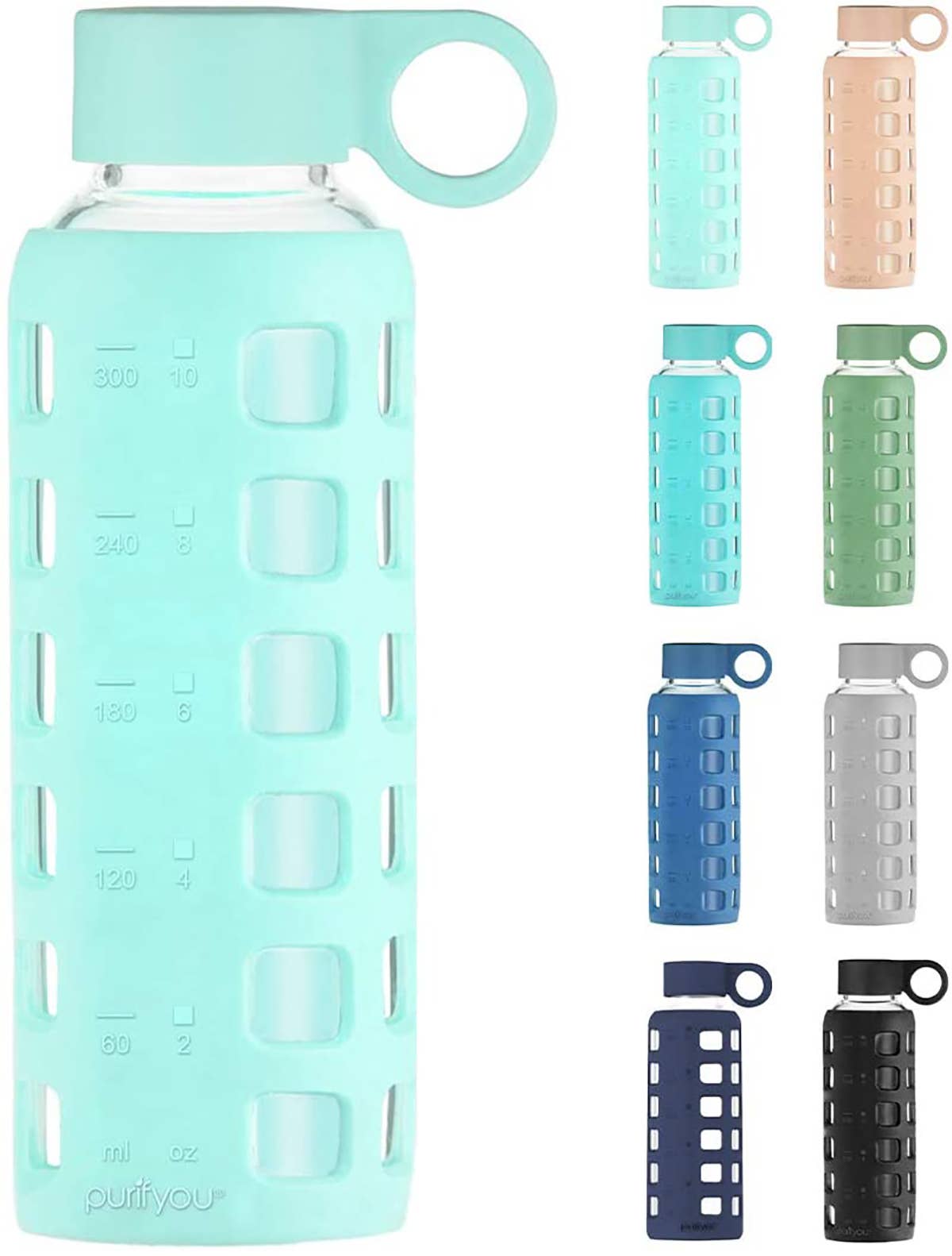 purifyou – wholesale Water bottle – purifyou® Premium Glass Water Bottle15