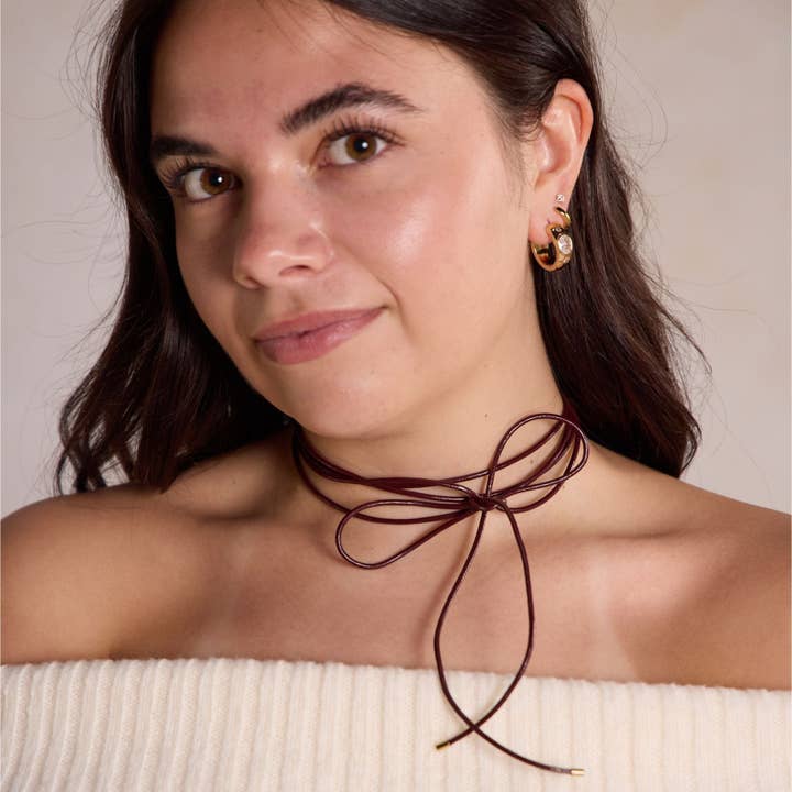 Granada Casanova Cord Necklace for wholesale by Nickel and Suede