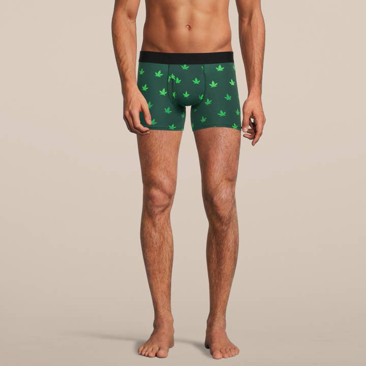 MANBUNS - Vendita all'ingrosso Intimo - Uomo - Slip boxer da uomo Weed con marsupio5