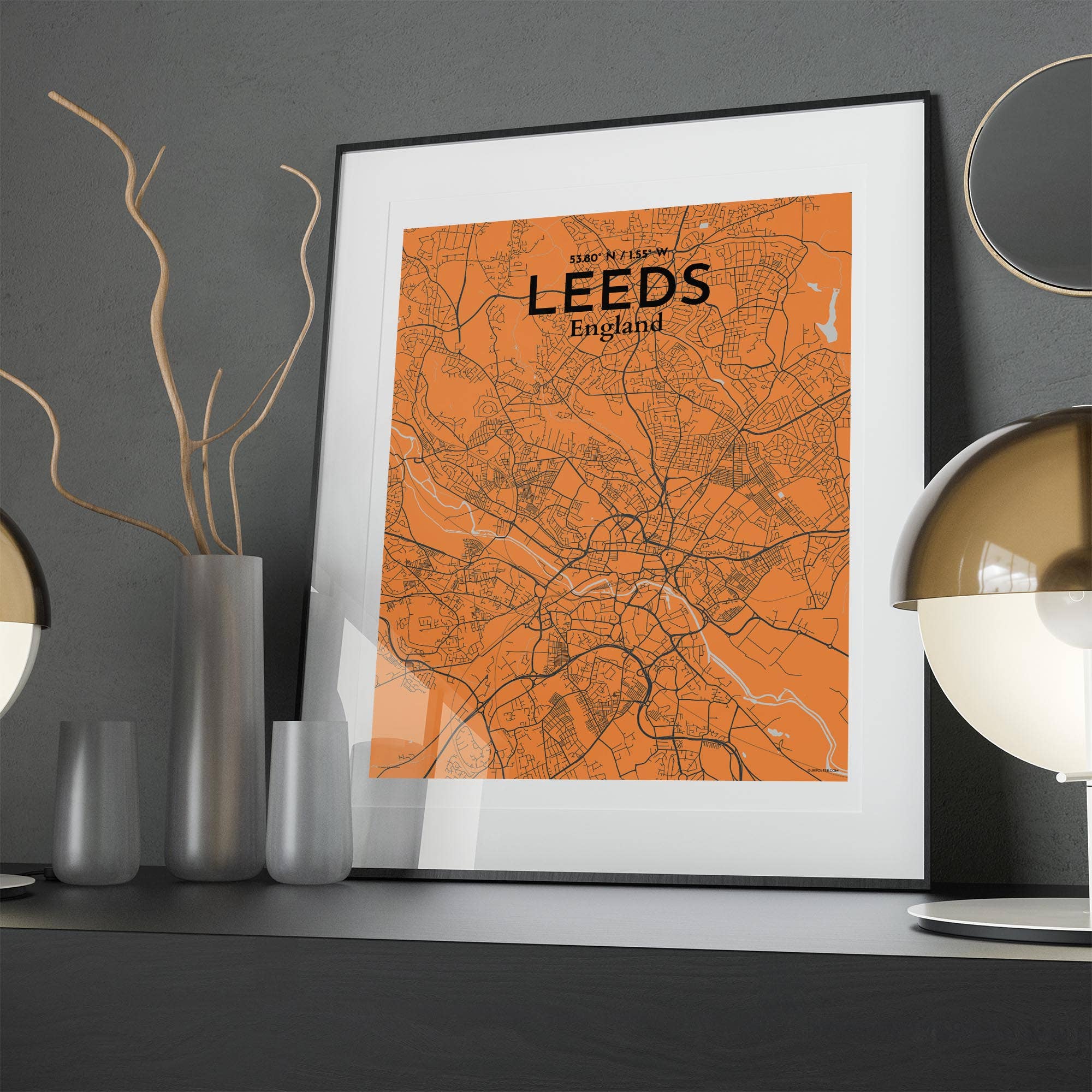 OurPoster.com – wholesale Poster – Leeds karta affisch63