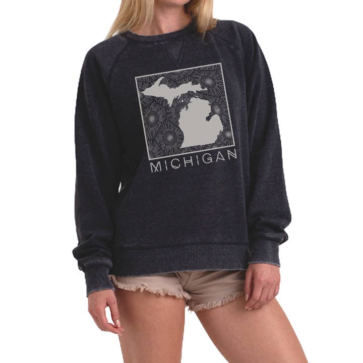 Michigan Petoskey Stone Womens Sweatshirt for wholesale by Ales to Trails