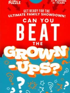 Can You Beat the Grown-Ups (Trivia Card Game ) for wholesale by Texas Bookman