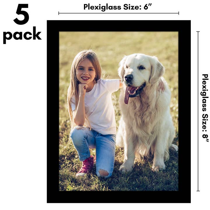 Americanflat - Wholesale Picture Frame - Americanflat 5 Pack Picture Frames Plexiglass Cover13