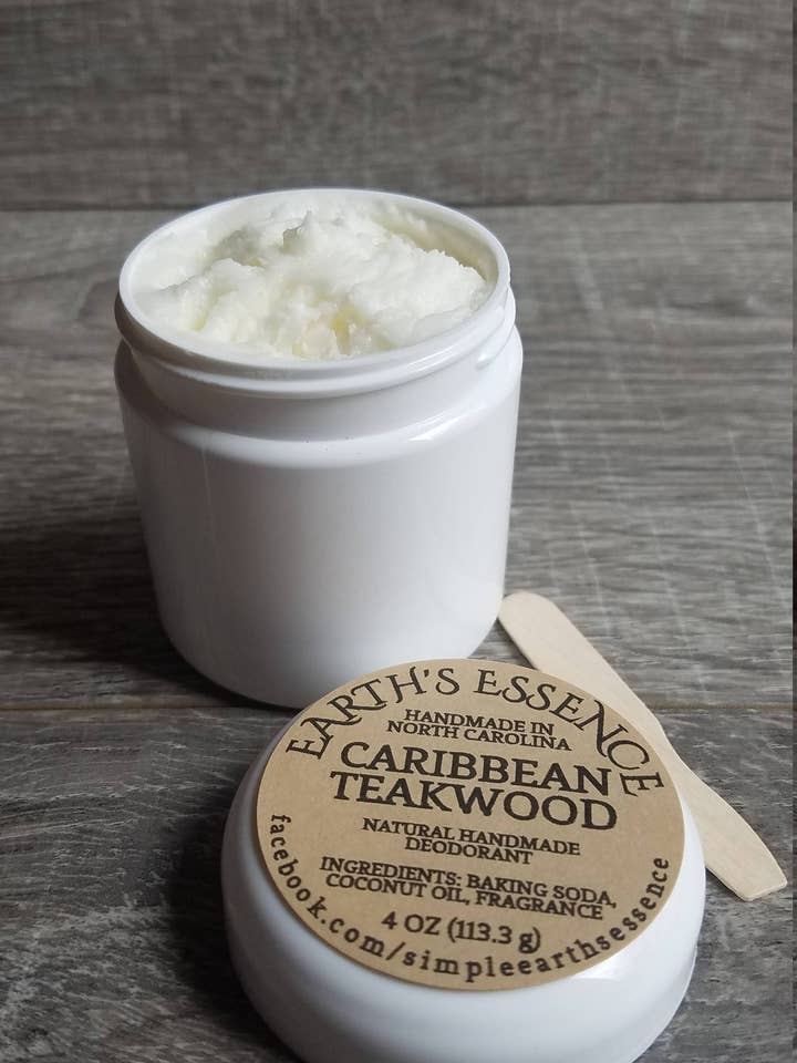 Caribbean Teakwood 4 oz Deodorant for wholesale by Earth's Essence