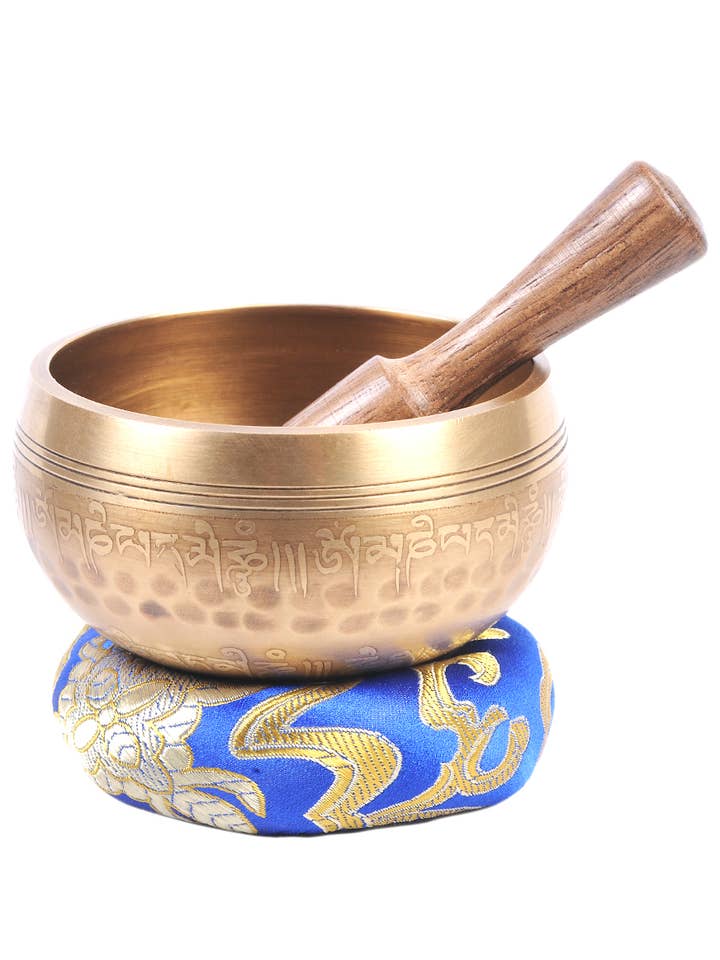 Tigela Tibetana Dupla Bajra Lisa com Martelo por atacado de The Collection Royal / Royal Handicrafts