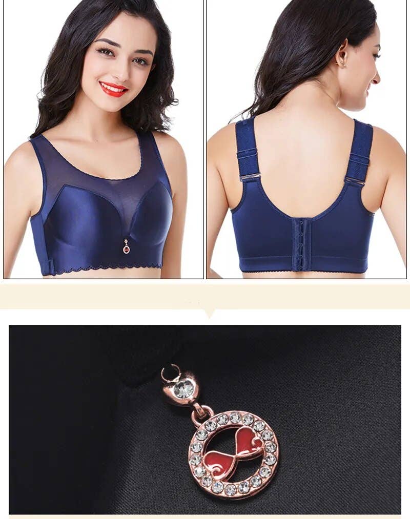 SugarQuoteMeNot LLC - Wholesale Bra - Women's - Flattens Back- Lace and Satin Heavy Duty Bra8