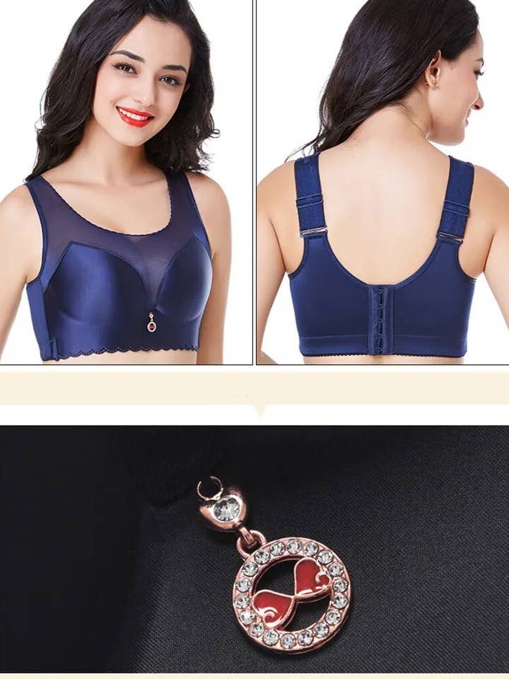 SugarQuoteMeNot LLC - Wholesale Bra - Women's - Flattens Back- Lace and Satin Heavy Duty Bra8