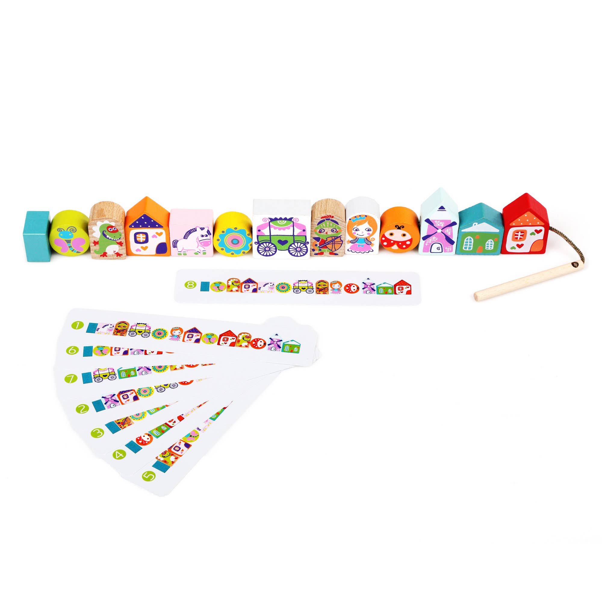 Fainotoys - Wholesale Wood Toy - Kids - Wooden Lacing Toy - Fairytale1