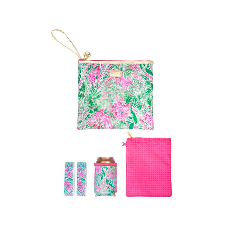 Lilly Pulitzer by Lifeguard Press - Wholesale Pouch - Women's - Beach Day Pouch, Coming in Hot