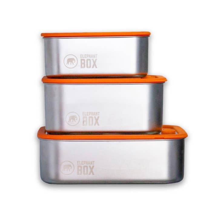 Lekvrije voedselcontainers voor voorbereiding en opslag - Oranje voor wholesale door Elephant Box