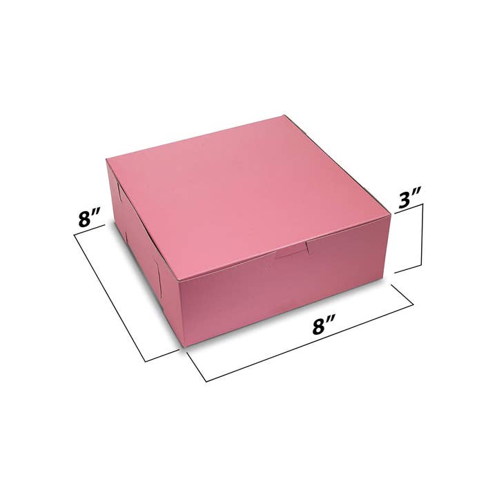 MT Products - Wholesale Food Storage Container - MT Products Cupcake Boxes - 8" x 8" x 3" Bakery Boxes2