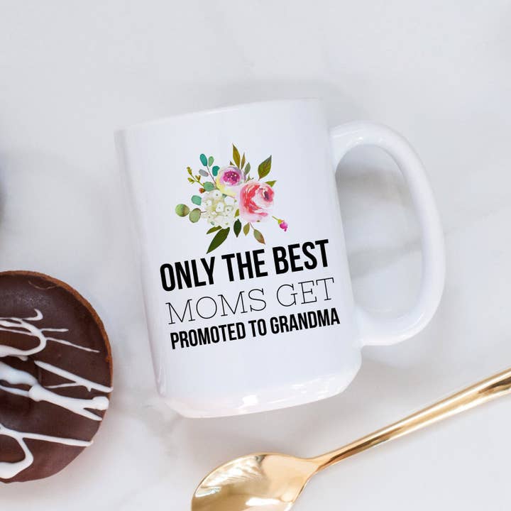 Best Moms Promoted to Grandma 15-Unzen-Kaffeetassen für den Großhandel von SheMugs