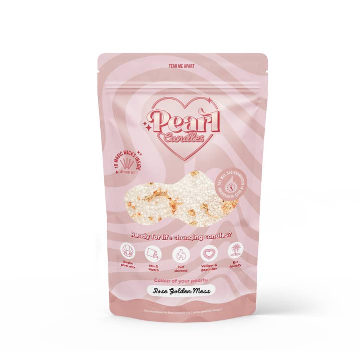 Pearl Candles at Home | Rose Golden Mess for wholesale by Pearl Candles