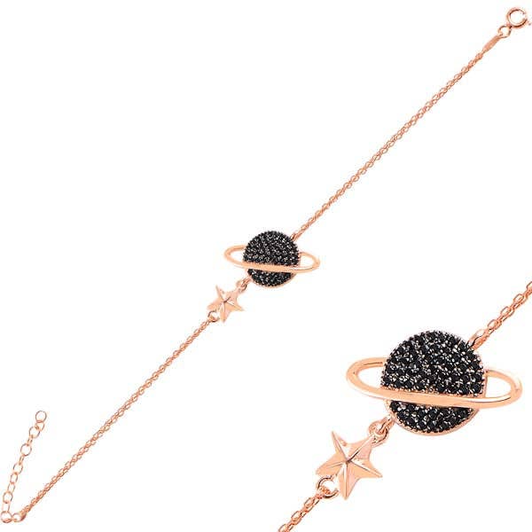 Black Star Saturn Bracelet for wholesale by Valubia