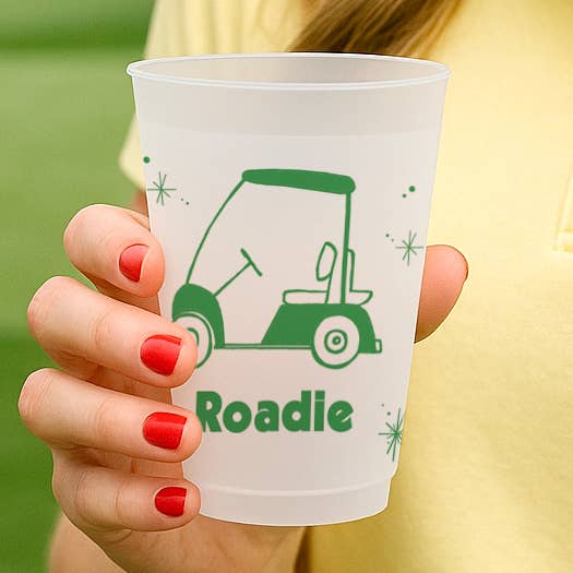 Golf Roadie Frosted Cups for wholesale by Natty Michelle Paperie