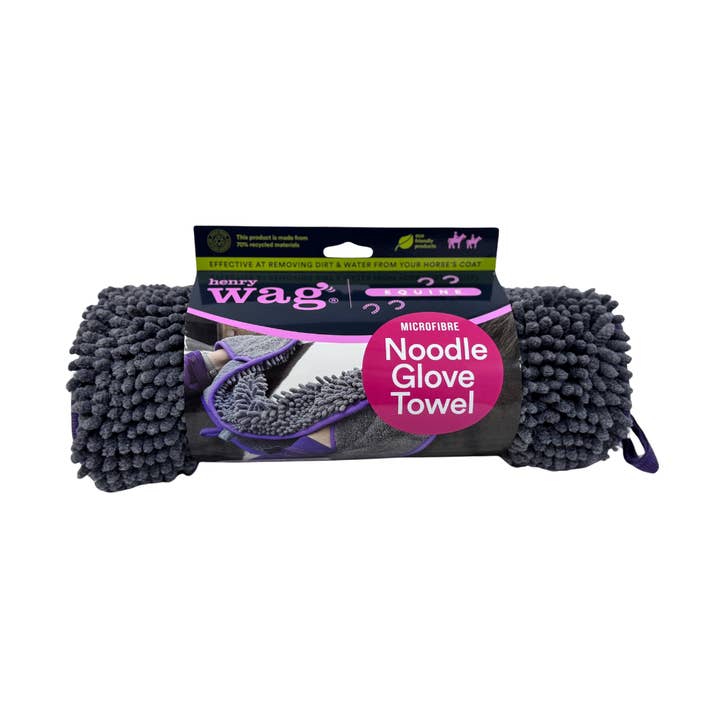 Henry Wag - Wholesale Pet grooming aid – Not cat/dog - Henry Wag Equine Microfibre Noodle Glove Towel0
