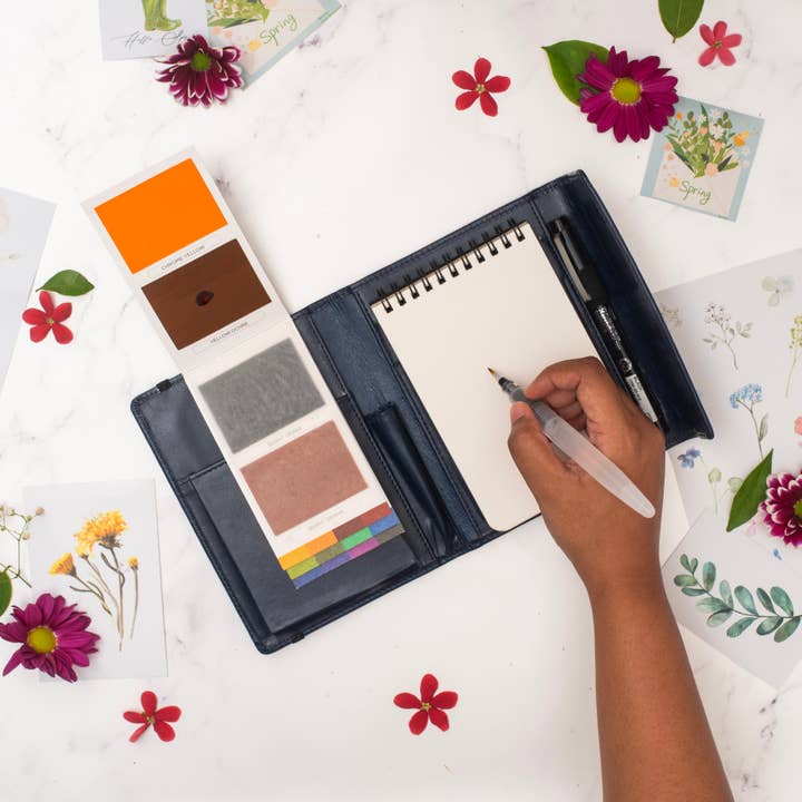 Viviva Colors - Wholesale Paint Set - A6 Travel Paint Kit - Vegan Leather| Handcrafted| Portable