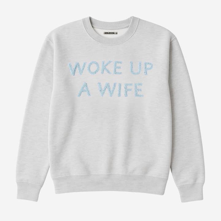 Felpa personalizzata con toppa da sposa per la vendita all'ingrosso da parte di Unemployed Denim