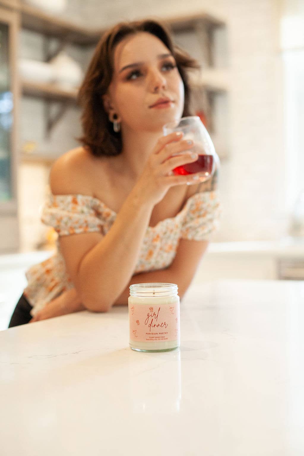 Austy Lou by Broken Top Brands - Wholesale Jar/Filled Candle - Girl Dinner 9oz Soy Candle5