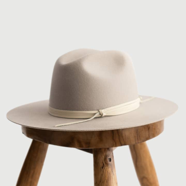 Americo Hat Company - Venta al por mayor Sombrero fedora - Unisex - Fedora de ala plana de lana 'Sandro'