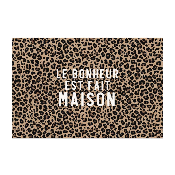 Alfombra de Vinilo Leopardo Felicidad Hogar para venta al por mayor de Podevache